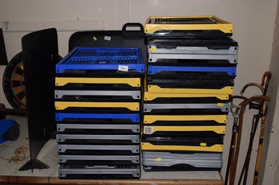 Lot 694 - Quantity of foldable crates and storage...