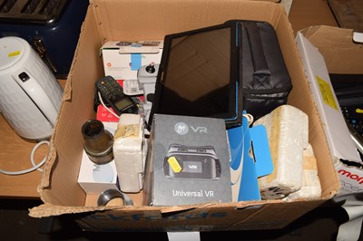 Lot 705 - Box of assorted wares to include photographic...
