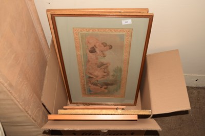 Lot 717 - Box of assorted prints and watercolours