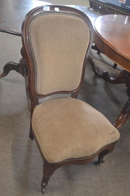 Lot 420 - A 19th Century mahogany framed high back...