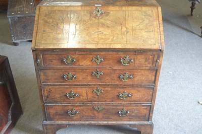 Lot 429 - An 18th Century walnut bureau of typical form...