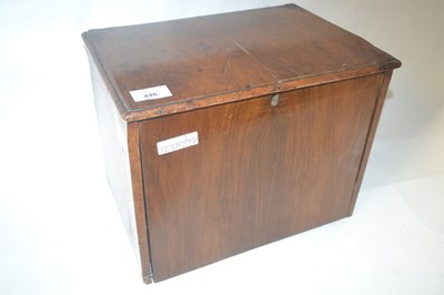 Lot 353 - A small walnut table top cabinet in the 18th...