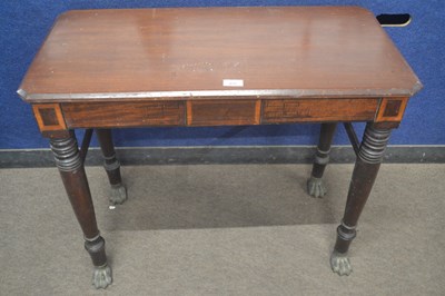Lot 459 - A small 19th Century mahogany side table,...