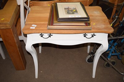 Lot 741 - A painted pine hallway table with pine top