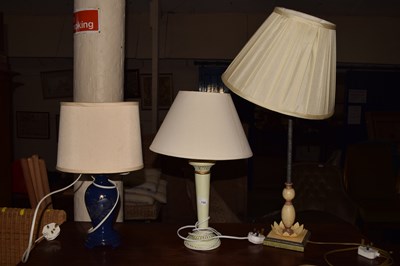 Lot 712 - Three table lamps