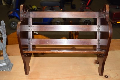 Lot 763 - An oak magazine/book rack