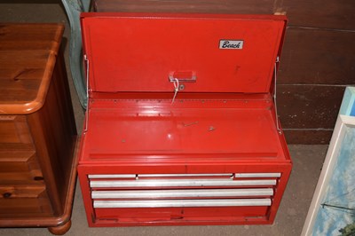Lot 766 - A Beach metal tool case unit with cantilever...