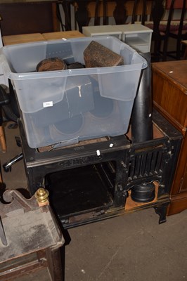 Lot 771 - A large Beetonette cast iron fire/log burner...