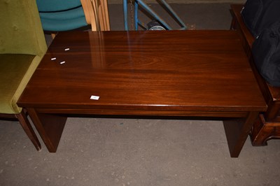 Lot 775 - A small stained teak coffee table