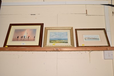 Lot 259 - Three framed and glazed pictures