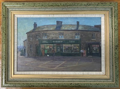 Lot 19 - Geoffrey Burrows (b.1934), "The Shoe Shop Sale"...