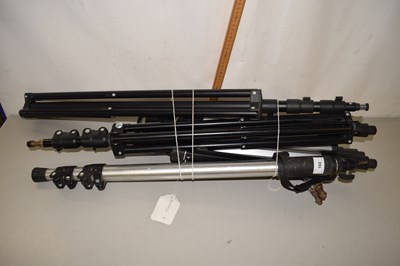 Lot 160 - A quantity of tripods, to include one by...