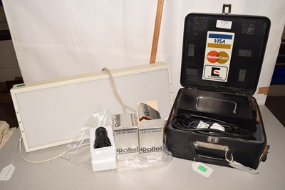 Lot 146 - A Rollei P3801 Twin Lens 35mm Slide Projector,...