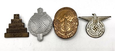 Lot 42 - Quantiy of four Third reich NSDAP badges to...