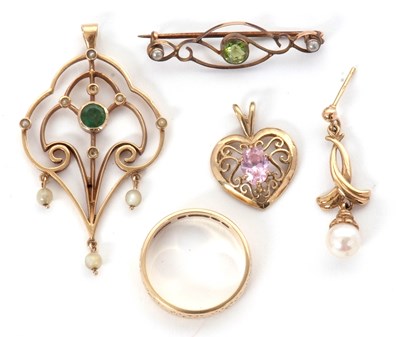 Lot 96 - A mixed lot of jewellery: to include a 9ct...