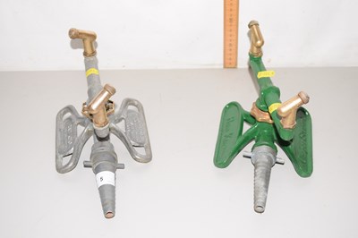 Lot 5 - Two vintage Rain King lawn sprinklers