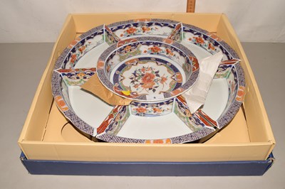 Lot 6 - A modern Oriental porcelain hors d'oeuvres set