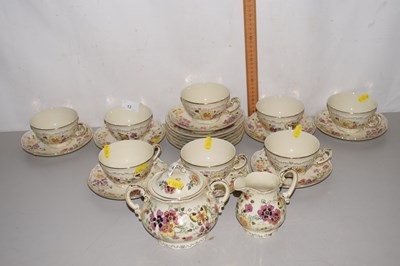 Lot 12 - A Zsolnay Hungarian floral and gilt decorated...