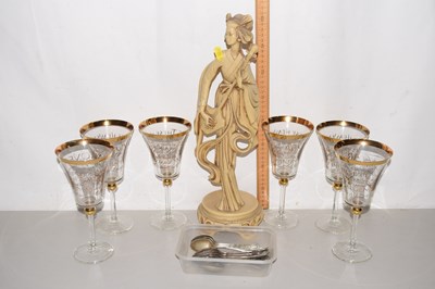 Lot 13 - Mixed Lot: Silver plated teaspoons, set of...