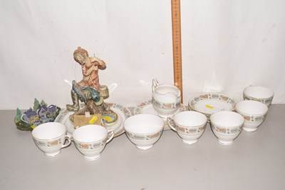 Lot 14 - A Colclough floral and gilt decorated tea set...