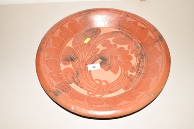 Lot 30 - A 20th Century Studio Pottery charger