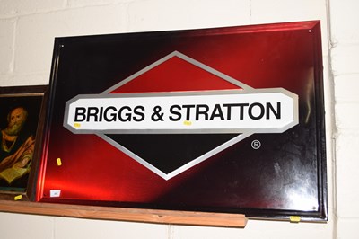 Lot 44 - A modern Briggs & Stratton metal advertising...