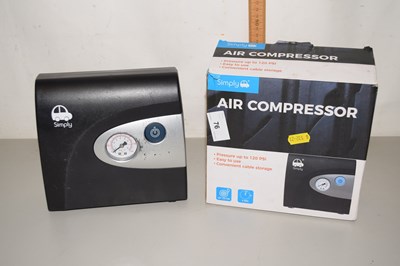 Lot 76 - A portable air compressor