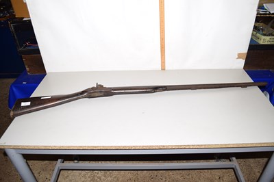 Lot 77 - Antique pin fire rifle, heavily worn condition...