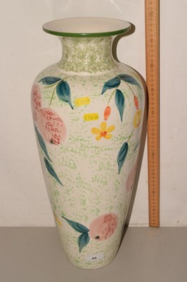Lot 89 - A large modern vase decorated with fruit