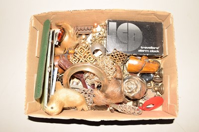 Lot 97 - Box of mixed items to include model seals,...