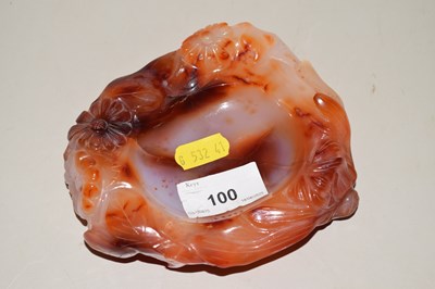 Lot 100 - 20th Century Oriental polished stone brush...