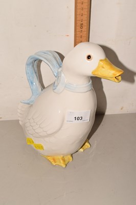 Lot 103 - A Fits & Floyd novelty duck jug