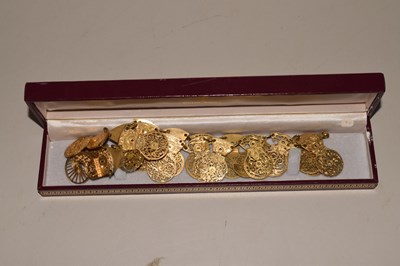 Lot 143 - A string of antique pocket was balance cocks,...