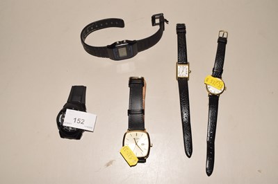 Lot 152 - A group of five various wristwatches