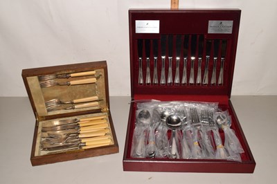 Lot 158 - Case of Viners cutlery together with a further...