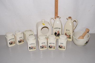 Lot 159 - A collection of Leonardo kitchen storage jars...