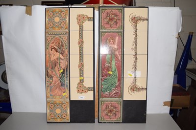 Lot 177 - A collection of reproduction Art Nouveau style...