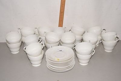 Lot 186 - A quantity of white glazed tea wares
