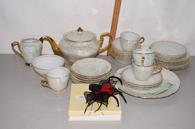 Lot 192 - A lustre finish Czechoslovakian tea set