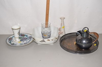 Lot 202 - Mixed Lot: Silver plated serving tray, silver...
