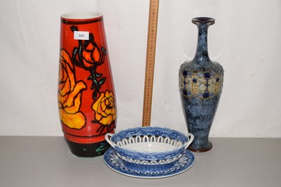 Lot 209 - A large Poole Pottery vase decorated with...
