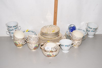 Lot 217 - Quantity of tea wares to include Empire