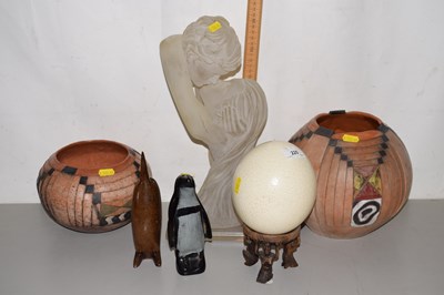 Lot 225 - Mixed Lot: Two modern abstract vases marked...