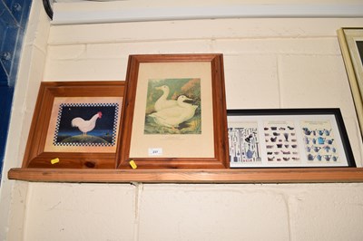 Lot 237 - A group of coloured prints of ducks, cockerel...