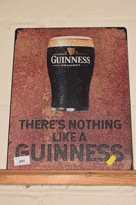 Lot 241 - A modern metal Guinness Draught sign