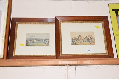 Lot 245 - Two 19th Century coloured prints bull and bear...