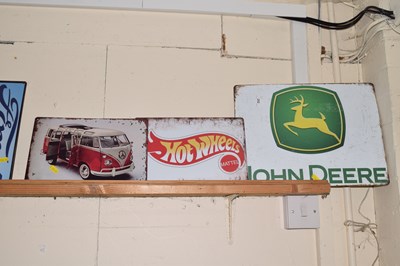 Lot 252 - Three reproduction motoring signs VW Camper...