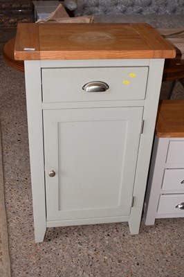 Lot 299 - A modern oak topped side cabinet