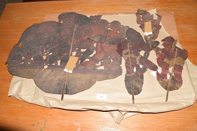 Lot 332 - A group of Indian shadow puppets
