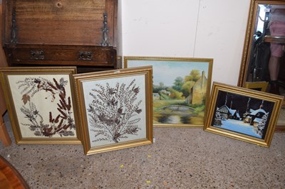 Lot 349 - A group of pictures comprising a winter street...